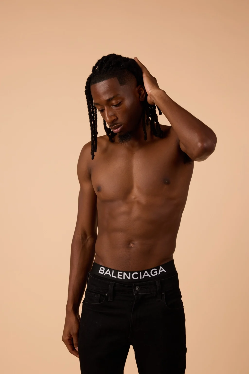 Studio fashion portrait