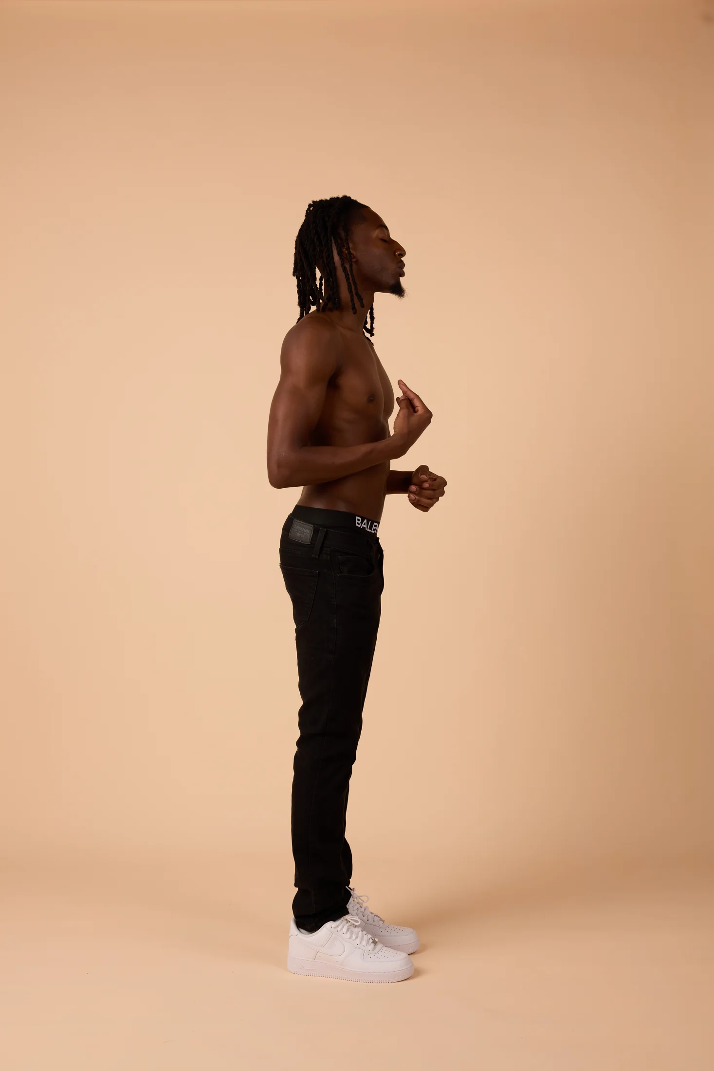 Studio movement portrait